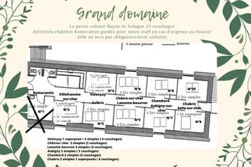 Plan de chambre petite colonie