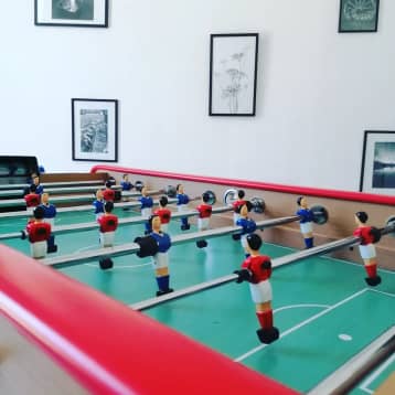 Baby-foot dans le manoir