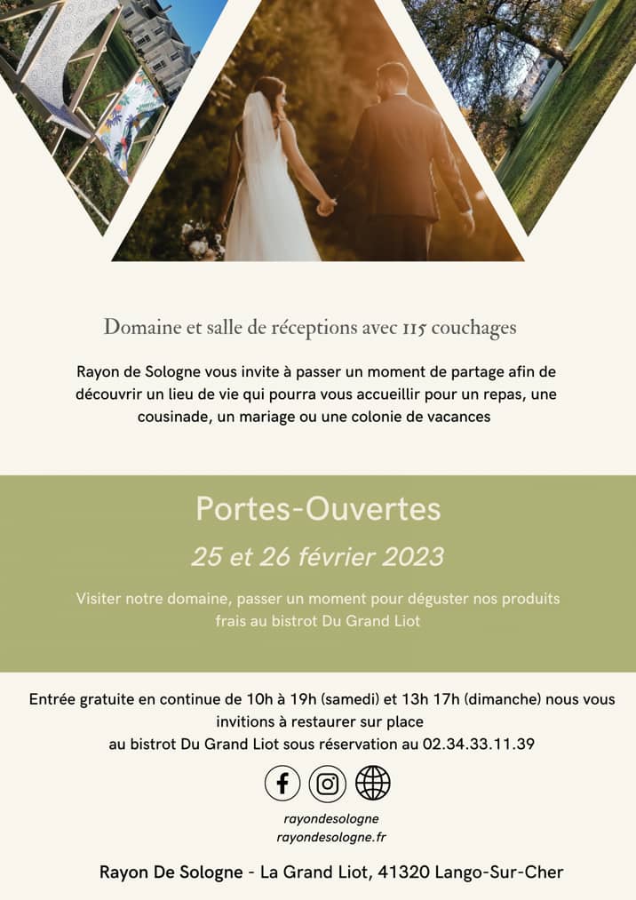 Affiche des portes ouvertes des 25 et 26 février 2023