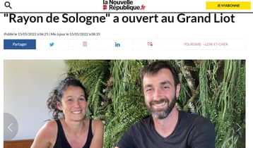 Article de La Nouvelle République, mai 2022