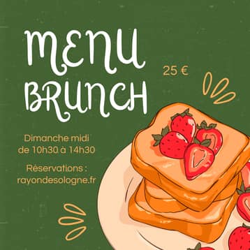 Affiche de la formule brunch du Bistrot du Grand Liot