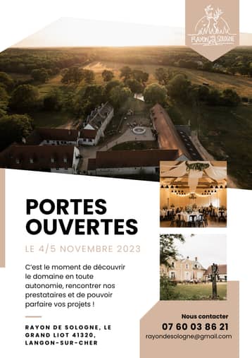 Affiche du salon du mariage et des portes ouvertes