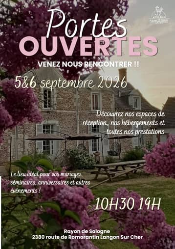 Affiche des portes ouvertes du domaine en 2026