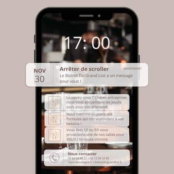Visuel de l'annonce du Bistrot du Grand Liot aux entreprises