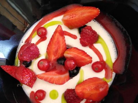 Soupe de fraises du Bistrot du Grand Liot