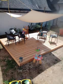 Terrasse de la maison des invités